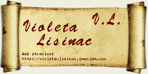Violeta Lisinac vizit kartica